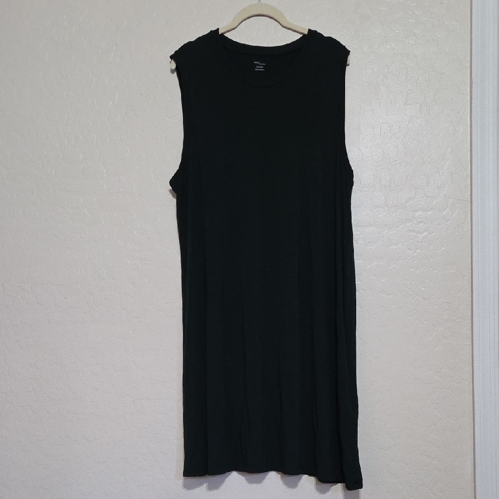 Daily Ritual Dark Green Crewneck Tank Dress